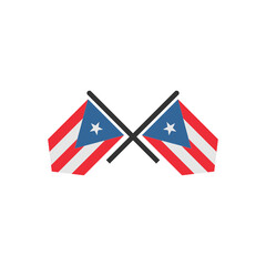 Puerto rico flags icon set, Puerto rico independence day icon set vector sign symbol