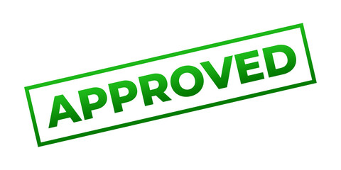 lettering approved stamp green design transparent template