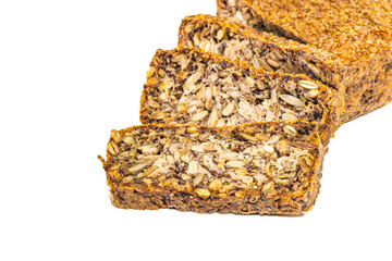 Bread made from natural products, useful for vegetarians and healthy lovers