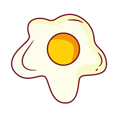 egg Flat. Vector Illustration