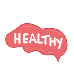 Healtyh Buble Flat. Vector Illustration