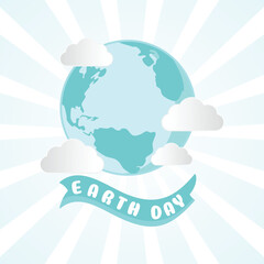 earth day banner, happy earth day. for the celebration of save the environment, social media template, web