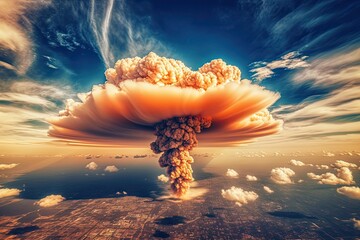 Saw an aerial nuclear explosion. Generative AI