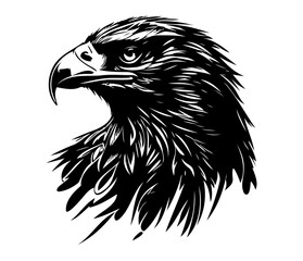  Eagle Face, Silhouettes Eagle Face SVG, black and white Eagle vector
