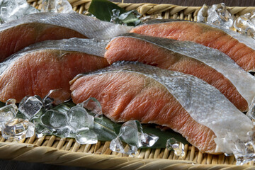 美味しい鮭の切り身