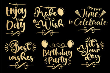 Fototapeta na wymiar happy birthday for a printing on demands. Typography happy birthday. Happy birthday for a printing on demands. lettering set for happy birthday card 