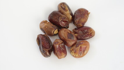 dates on a wooden table