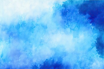 Fototapeta na wymiar Abstract Blue Watercolor Texture Background. Generative AI
