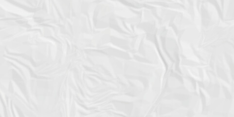 Fototapeta na wymiar white facbric paper backdrop crumpled texture. white wrinkled textured crumpled black paper background. panorama white paper texture background, crumpled pattern.
