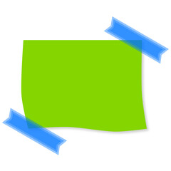 Green Note and Sticky Tape