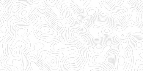 Topographic map. Geographic mountain relief. Abstract lines background. Contour maps. Vector illustration, Topo contour map on white background, Topographic contour lines vector map seamless pattern.