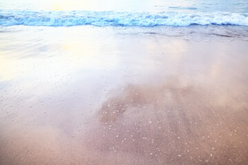 Fototapeta na wymiar sea foam on the sand abstract background abstract water ocean