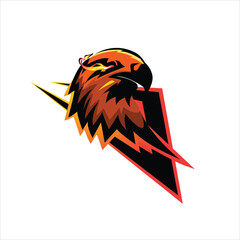 eagle head esports mascot logo