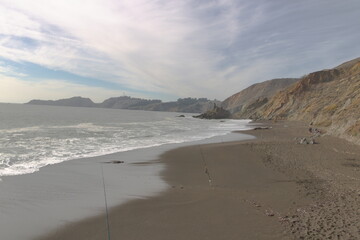 A rare Black Sands Beach in Northern California
