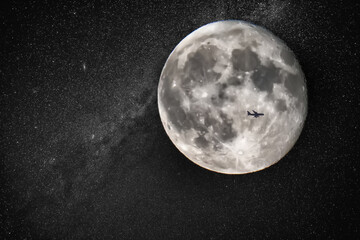 moon night sky space view