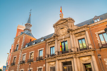 Plaza de Santa Cruz in Madrid Spain