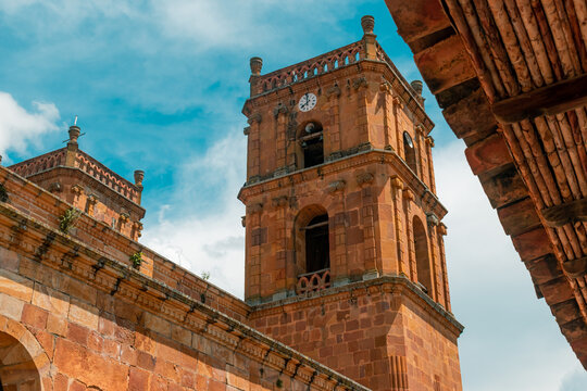 TOWER OF THE CATHEDRAL OF BARICHARA COLOMBIA