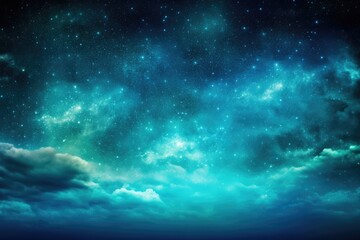 Obraz na płótnie Canvas a beautiful blue sky with stars as the background. Generative AI