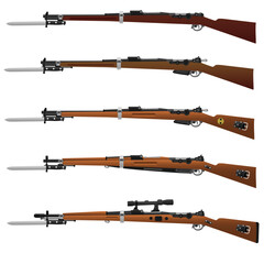 Great War German Infantry Rifle / Ai Illustrator