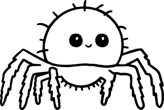 spider coloring outline