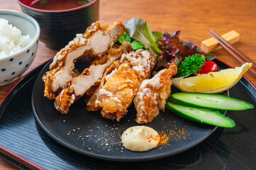 山賊焼きの食事