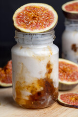 delicious yogurt with the taste of figs