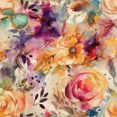 background with flowers  rose pattern 2