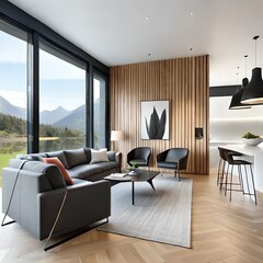 Innenausstattung eines luxuriösem Loft