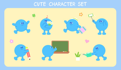 귀여운 도형캐릭터