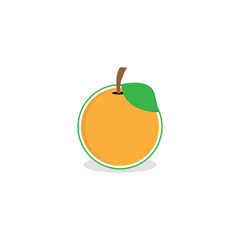Free vector orange logo template illustration