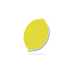 Fresh lemon fruit logo design illustration