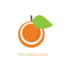WebFresh orange of orange icon vector illustration template design