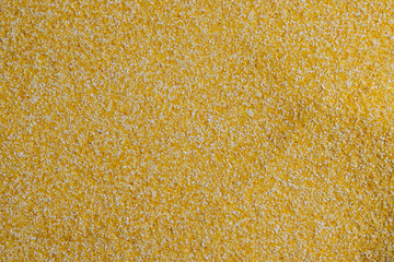 Scattered dry corn flour for cooking porridge