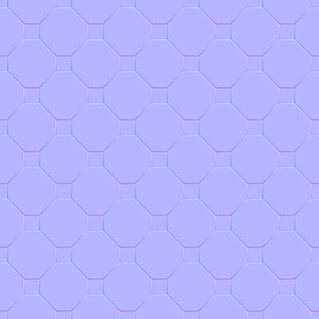 Normal map of octagonal floor (Perfect seamless pattern)