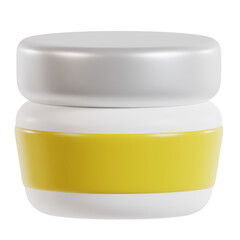 3d cream skincare illustration