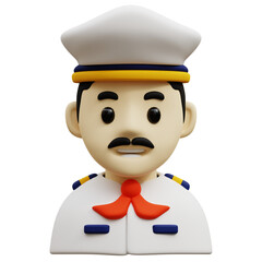 Chef avatar 3d job profession