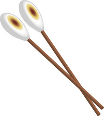 Blood on Cotton Swabs, Infected Refuse, First Aid Clean Cleaning Nurse Clinic Hospital Object Design 