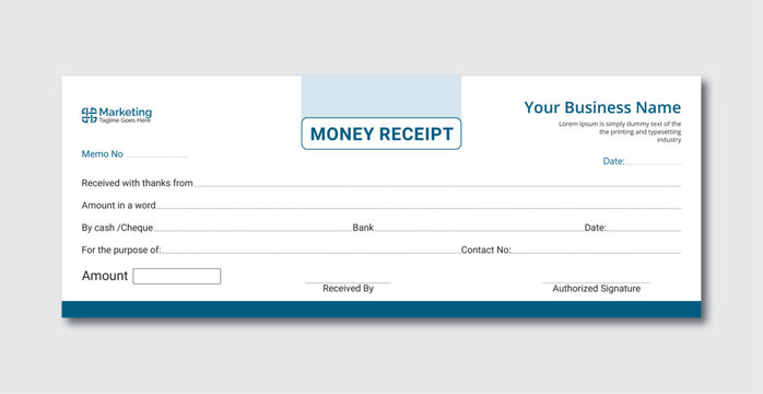 Money Receipt template