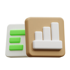 3d isolated room decor, decorative interior icon element