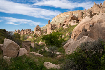 beautiful mountain scenery of Cappadocia