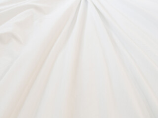 Curtain white wave shapes and soft shadow. designs abstract backround on isolated. Curved stripes...