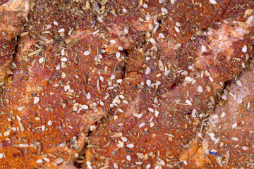 Sliced and pickled with spices and salt