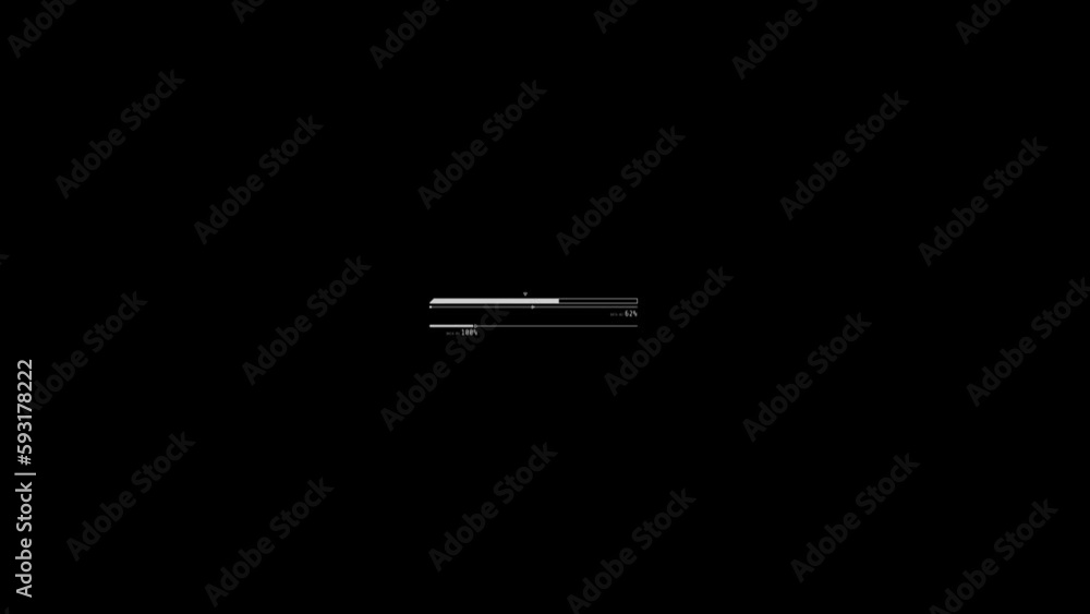 Poster animated hud infographic element graphical slider scale.
