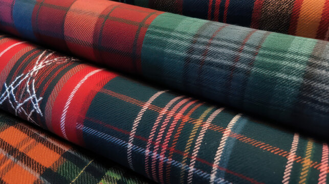 Threads of Tradition: A Close-Up of Scottish Fabric
