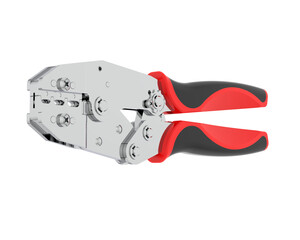 Crimper isolated on transparent background. 3d rendering - illustration