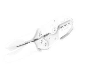 Crimper isolated on transparent background. 3d rendering - illustration