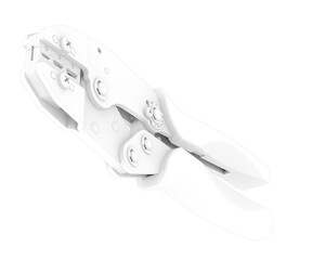 Crimper isolated on transparent background. 3d rendering - illustration