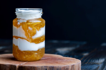 delicious yogurt with lemon flavor