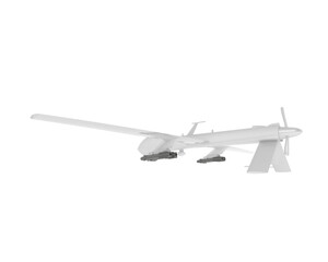 Fototapeta na wymiar Drone isolated on transparent background. 3d rendering - illustration