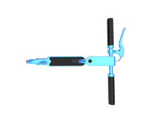 Electric scooter isolated on transparent background. 3d rendering - illustration